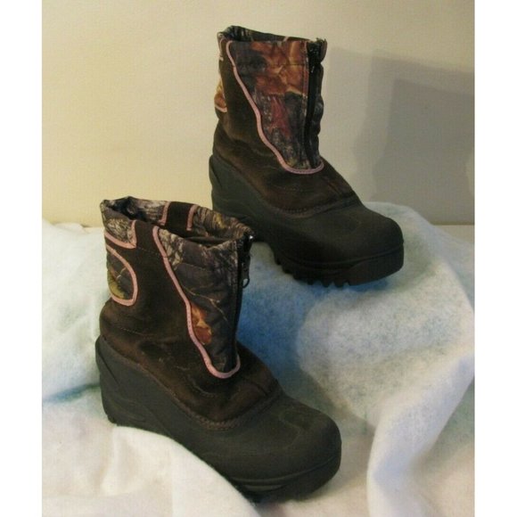 Falls Creek Girls Youth Size 2 Winter Snow Boots - Picture 4 of 8